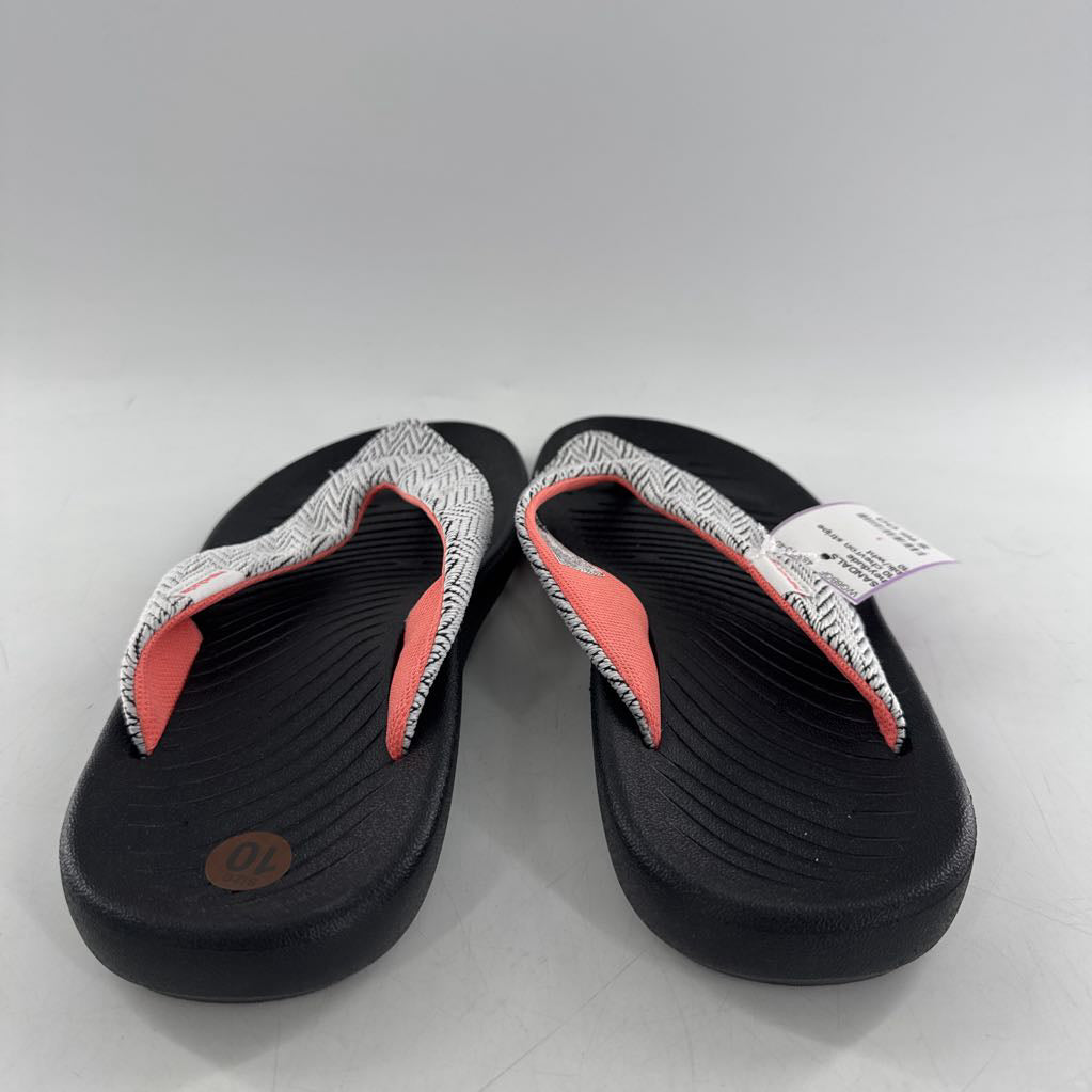 10 chevron stripe flip-flops
