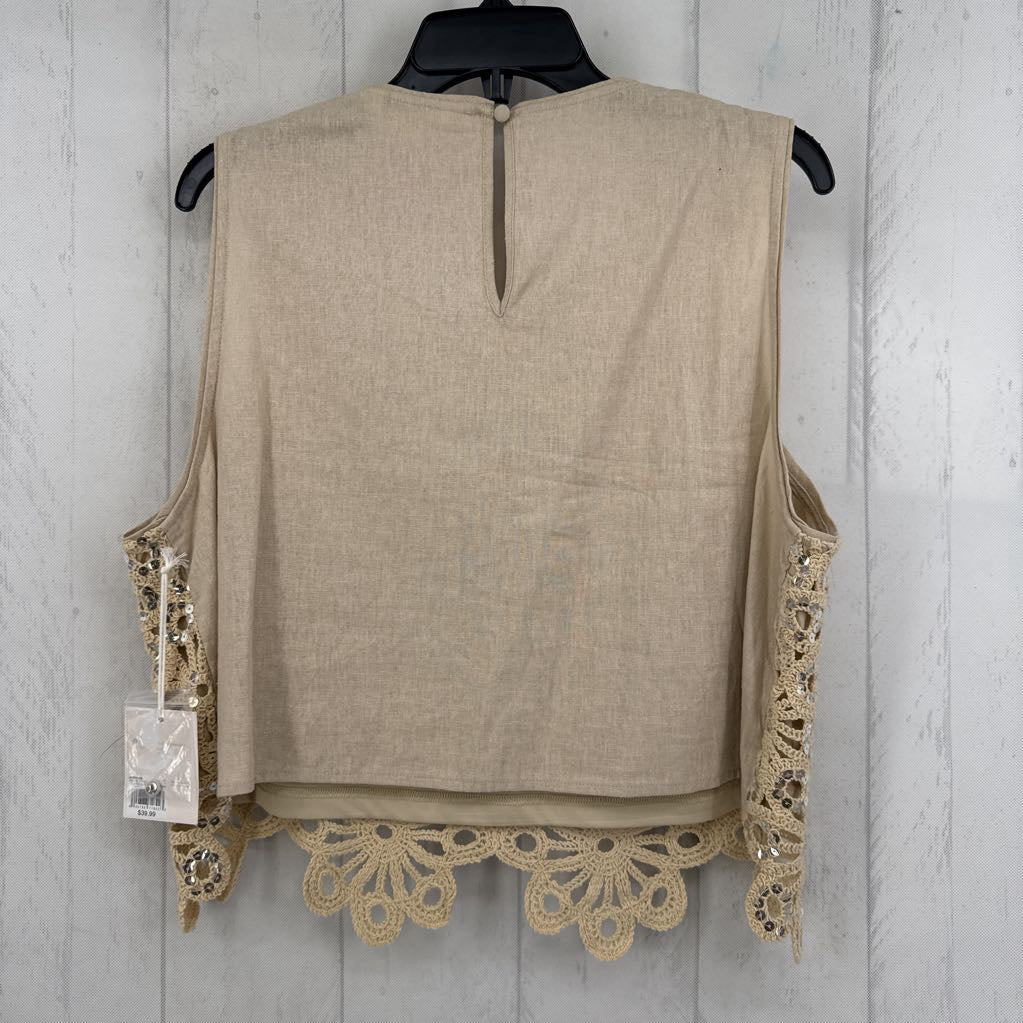 R40 XL sequin embelished tank