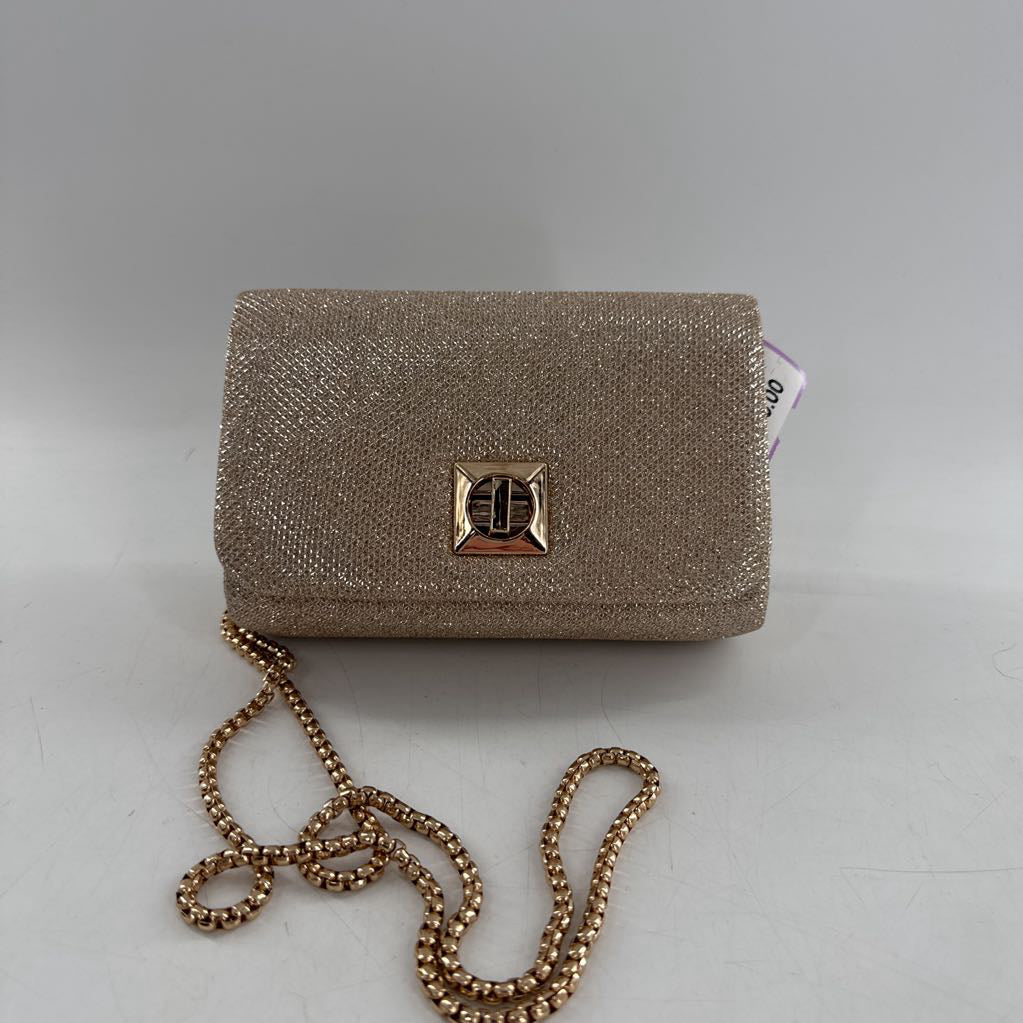 shimmer turnlock evening bag