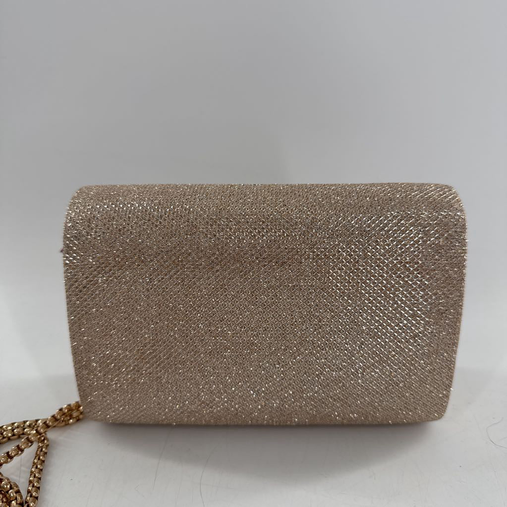 shimmer turnlock evening bag