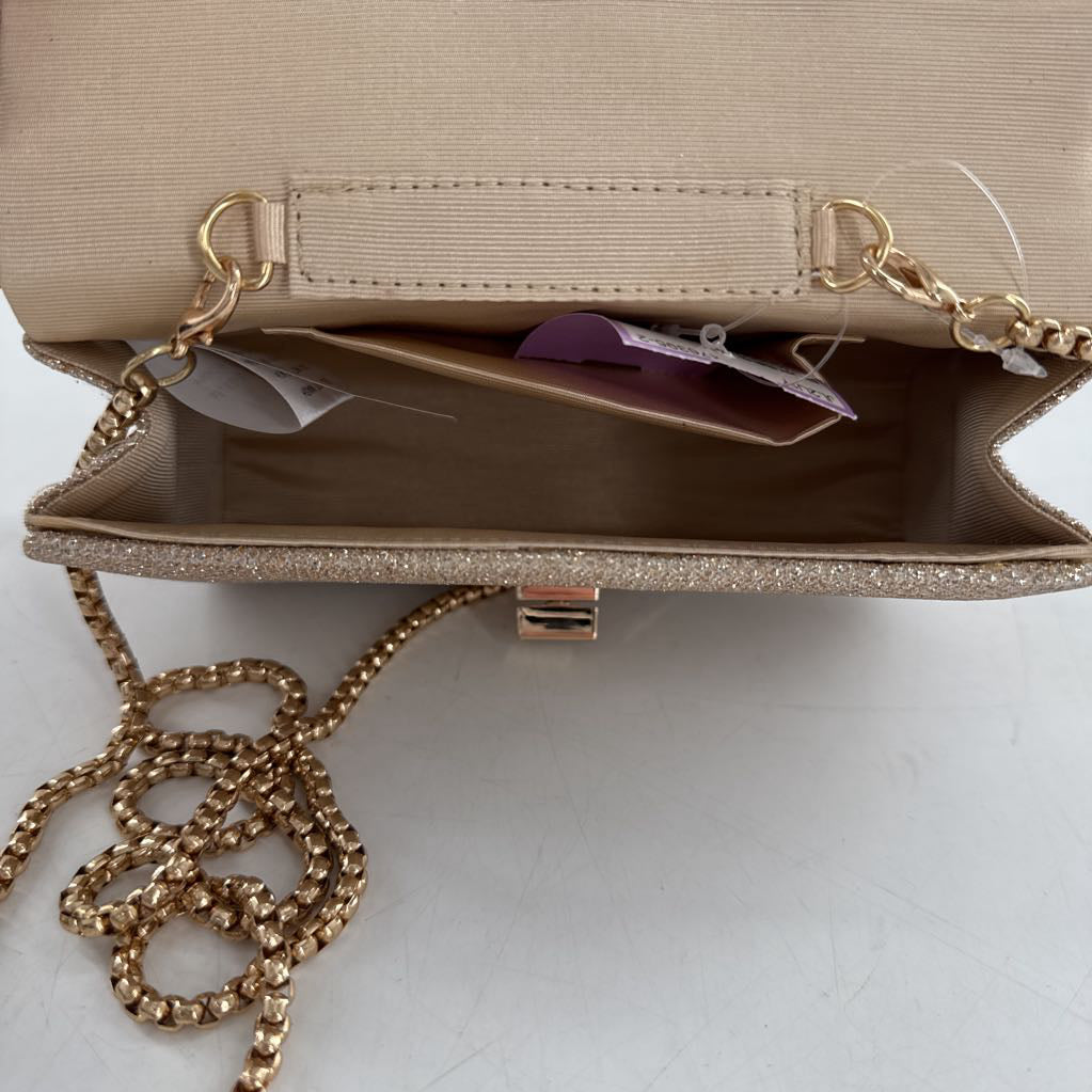 shimmer turnlock evening bag