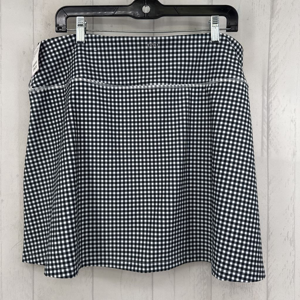 XXL gingham print skort