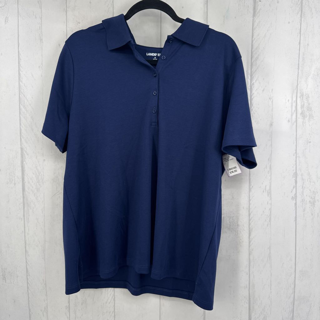 1X quarter button down s/s polo