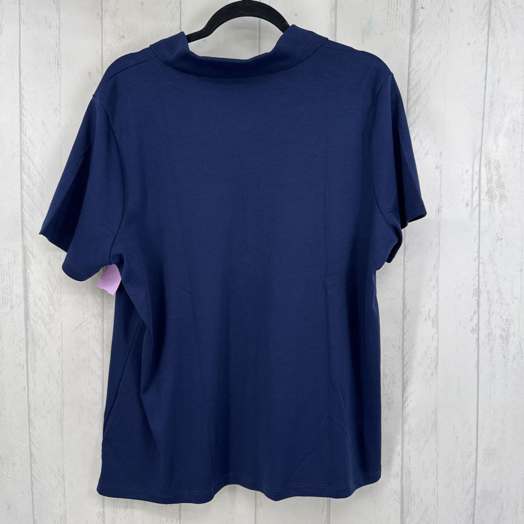1X quarter button down s/s polo