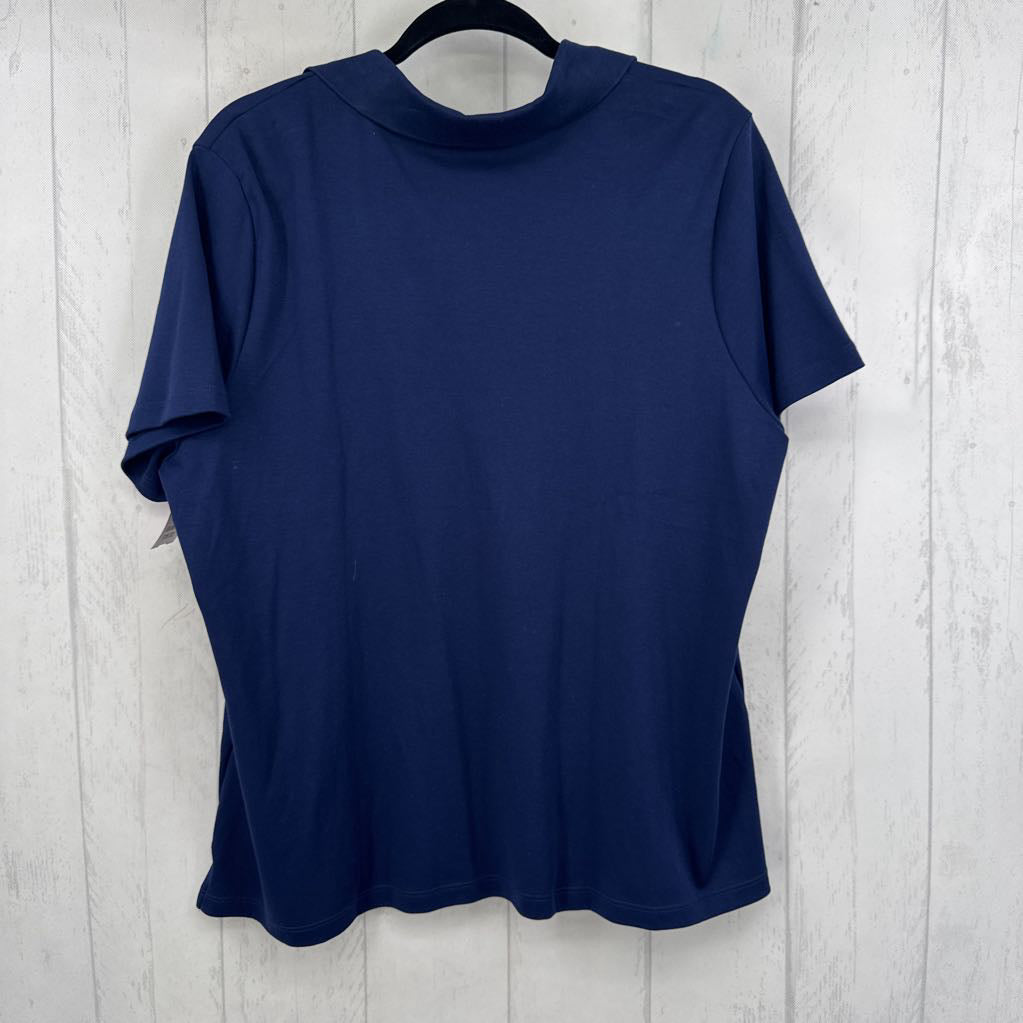 1X quarter button down s/s polo