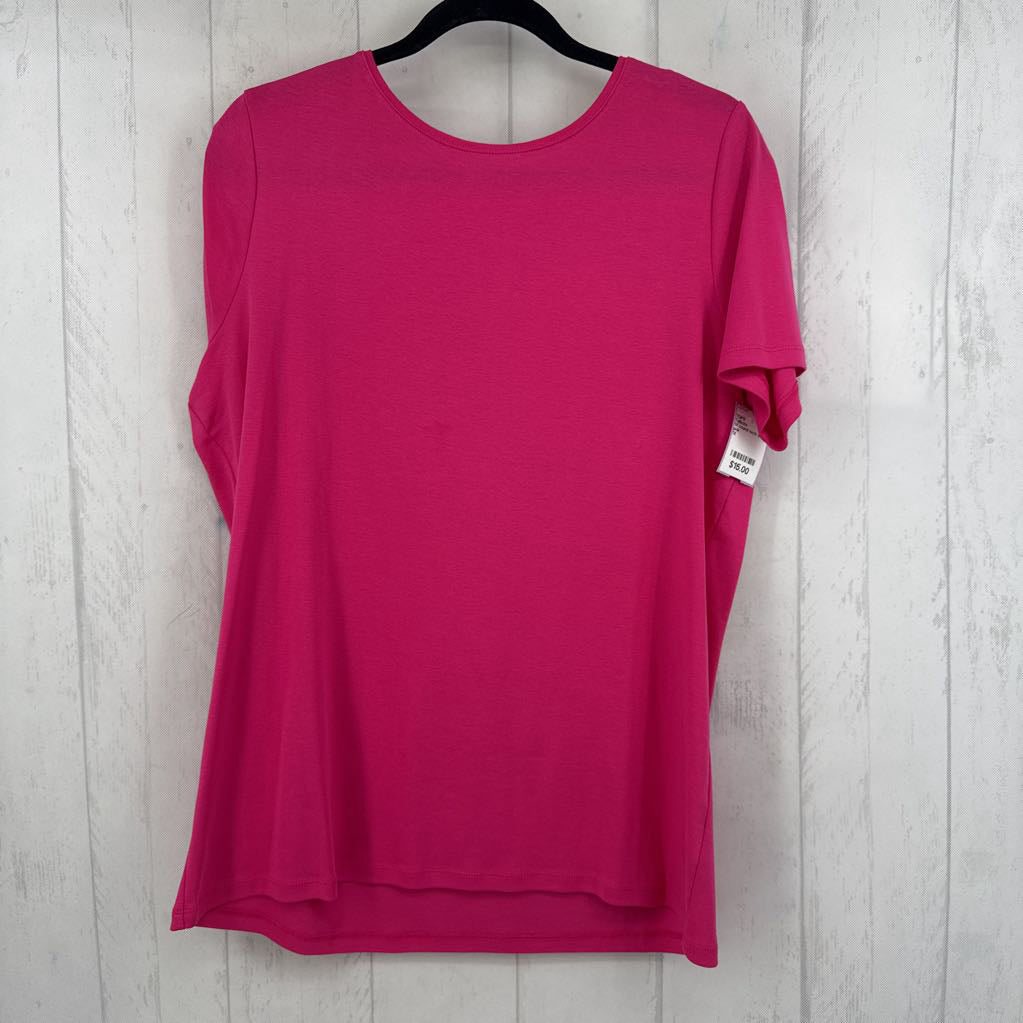 1X round neck s/s tee