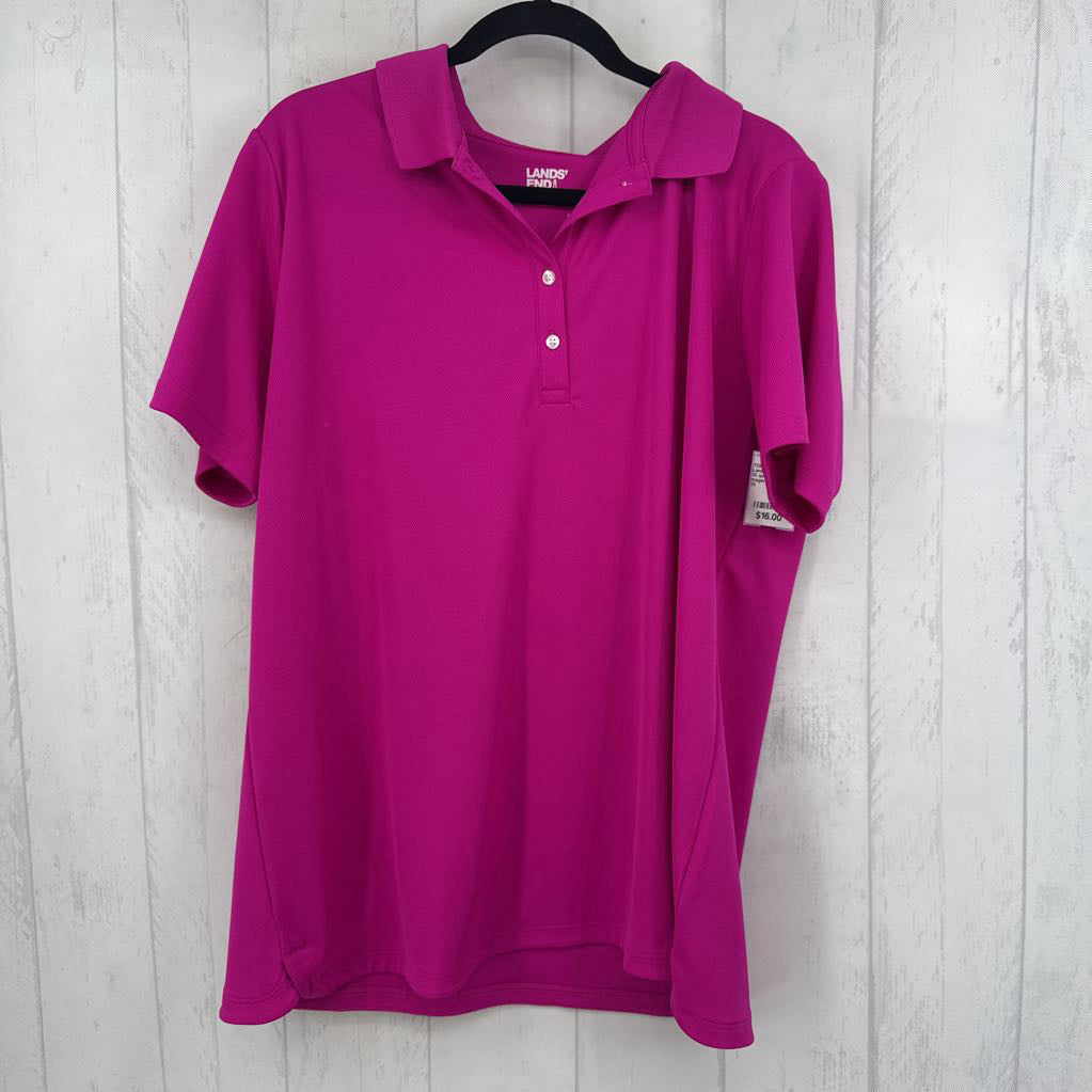 1X quarter button down s/s polo