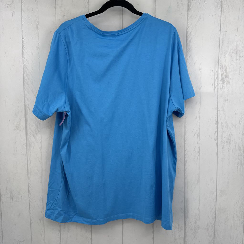 2x s/s scoop neck top