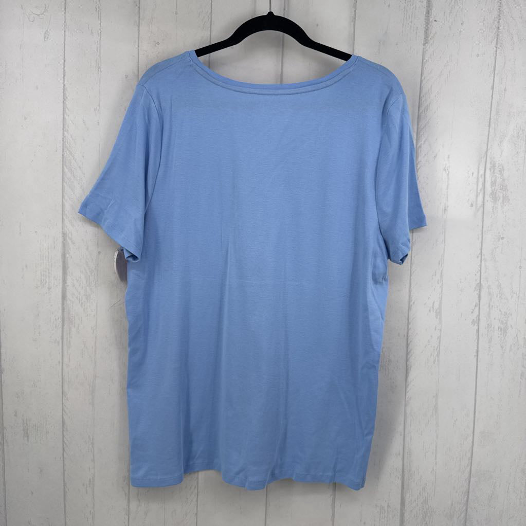 2x s/s v-neck top