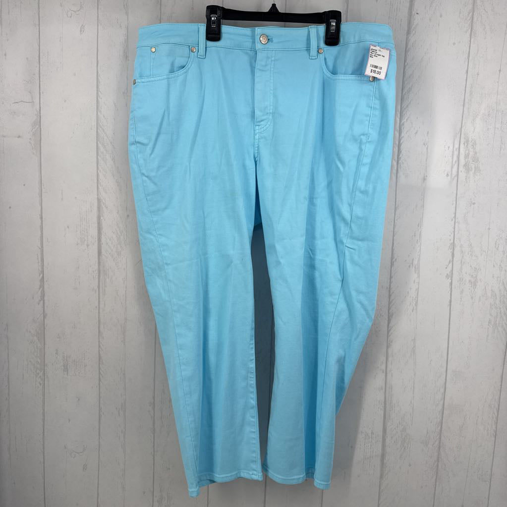 16w straight leg crop jeans