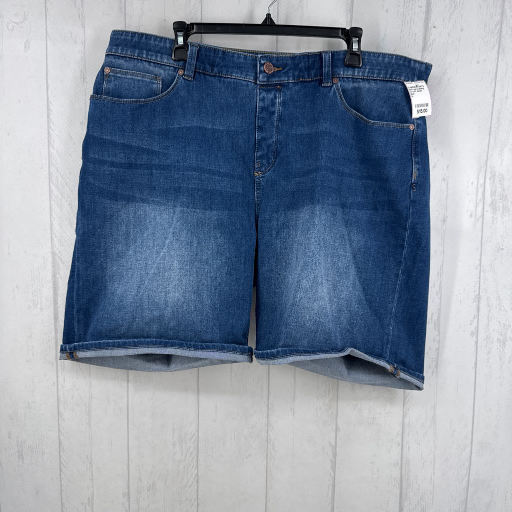 1x cuff denim shorts