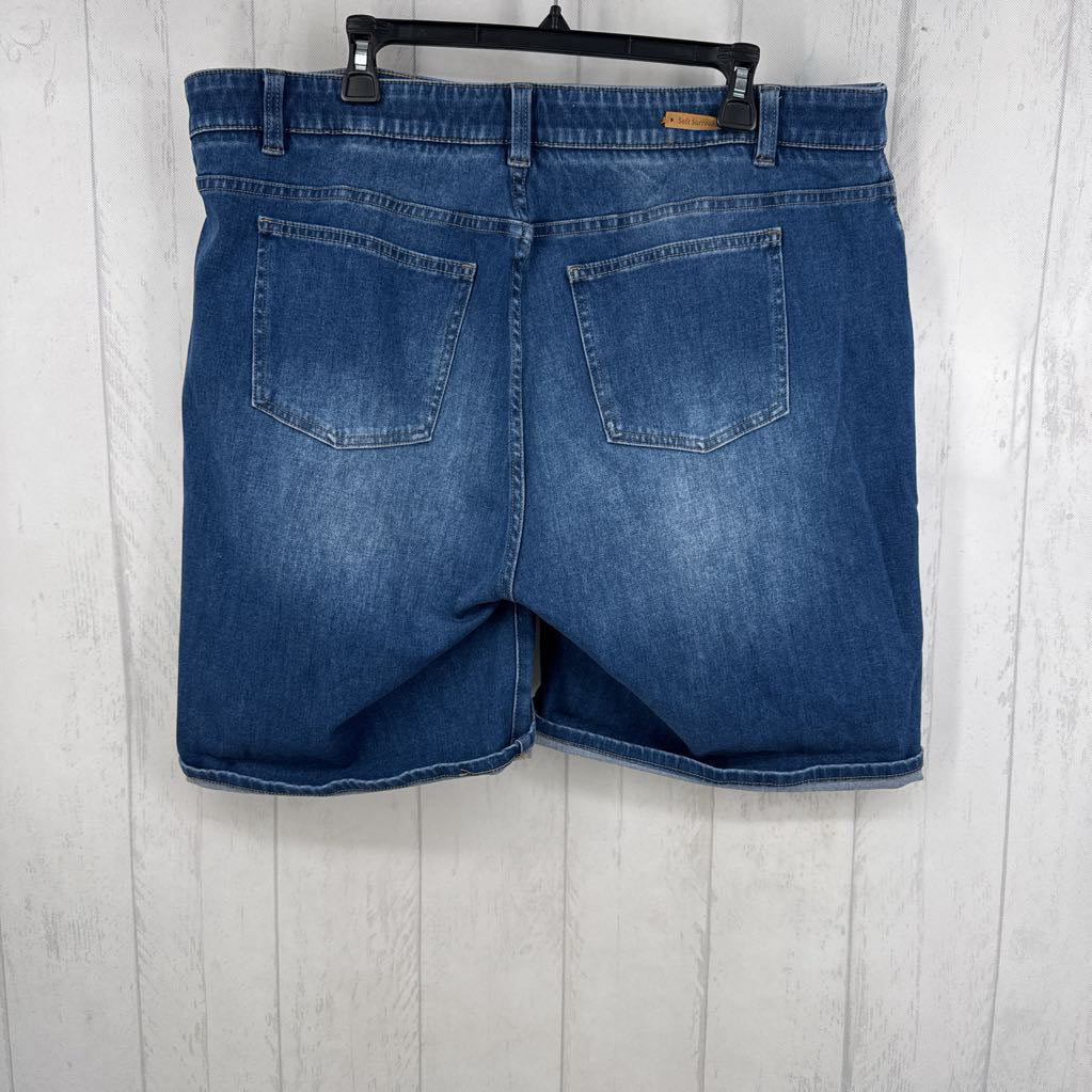 1x cuff denim shorts