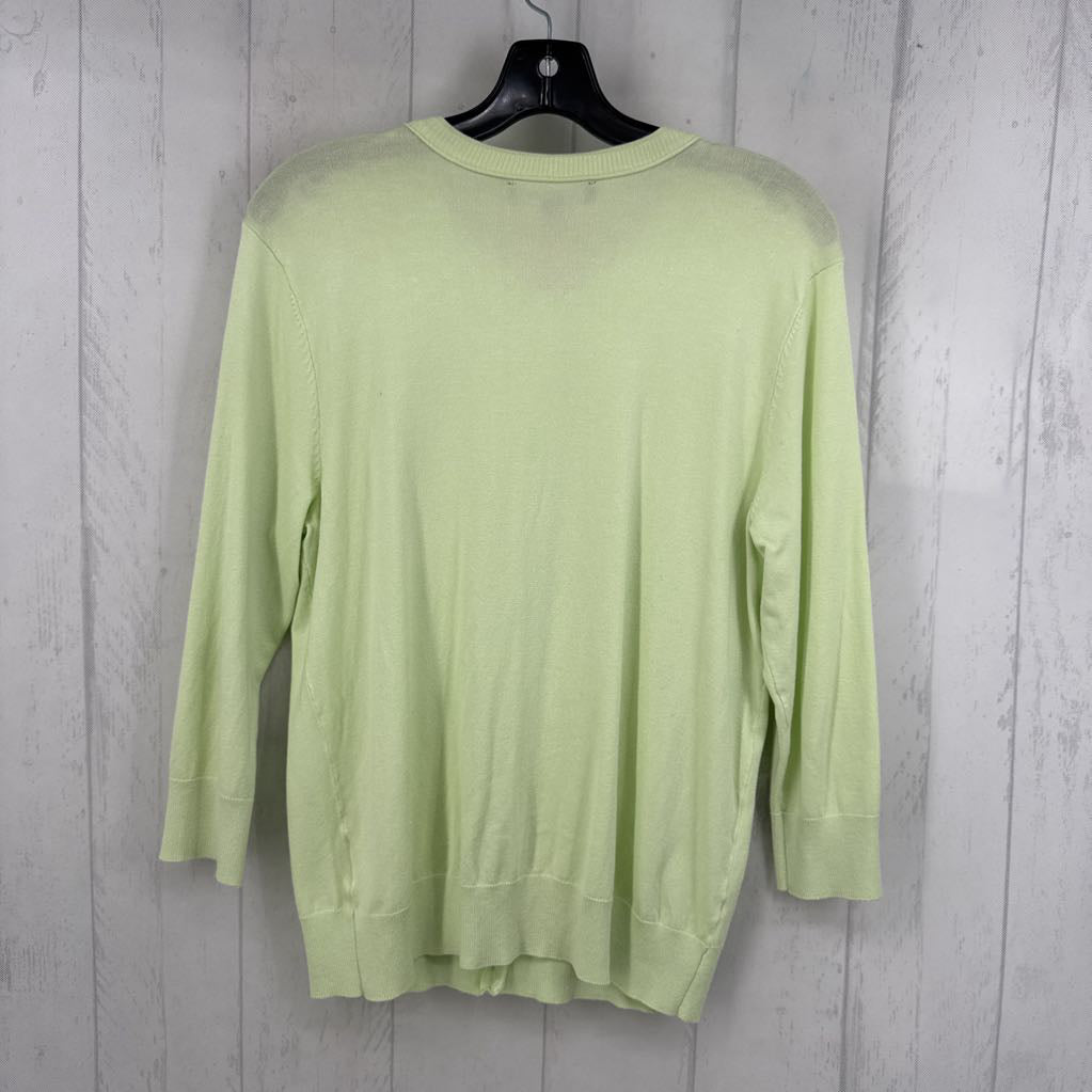 L l/s button cardigan