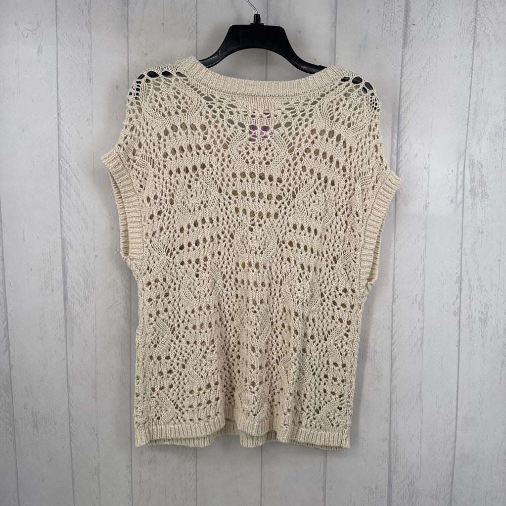 L open knit sweater vest
