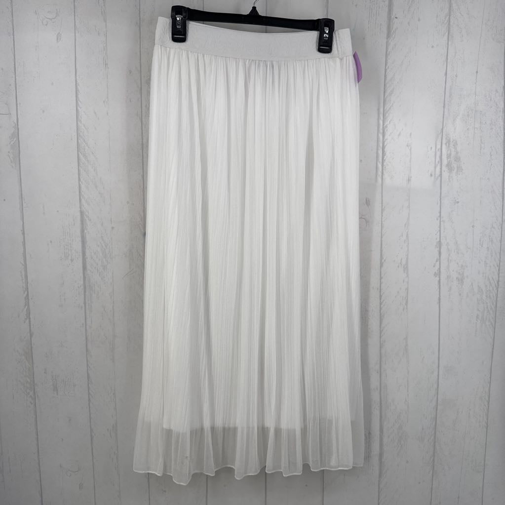 M accordion pleated maxi skirt
