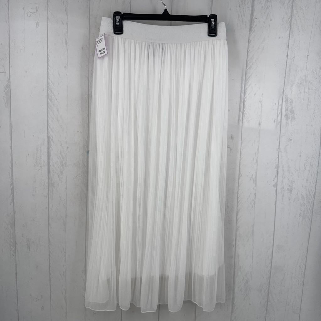 M accordion pleated maxi skirt