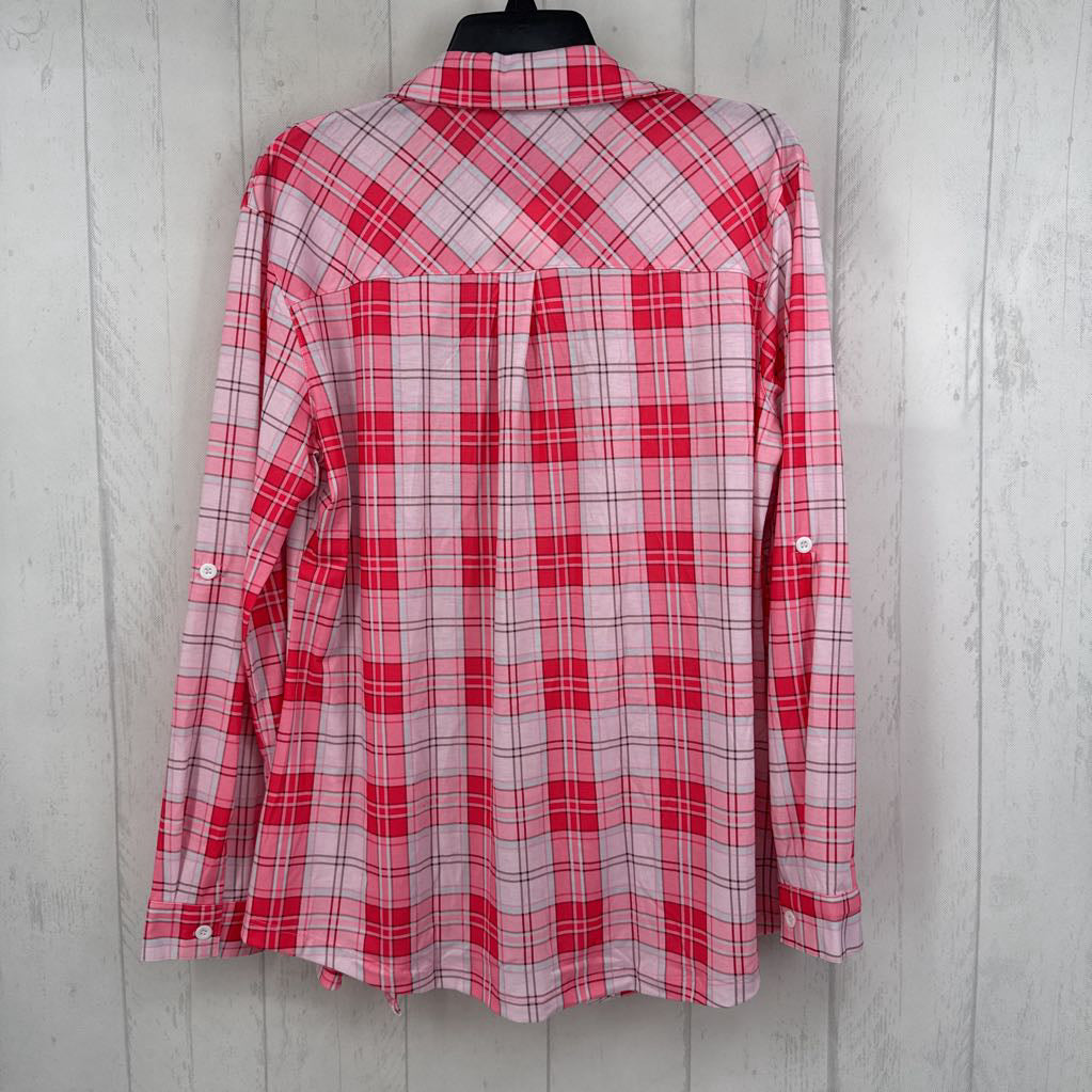 L l/s plaid button shirt