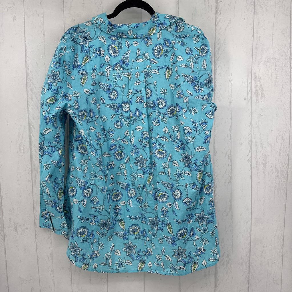 1x l/s flower print button shirt