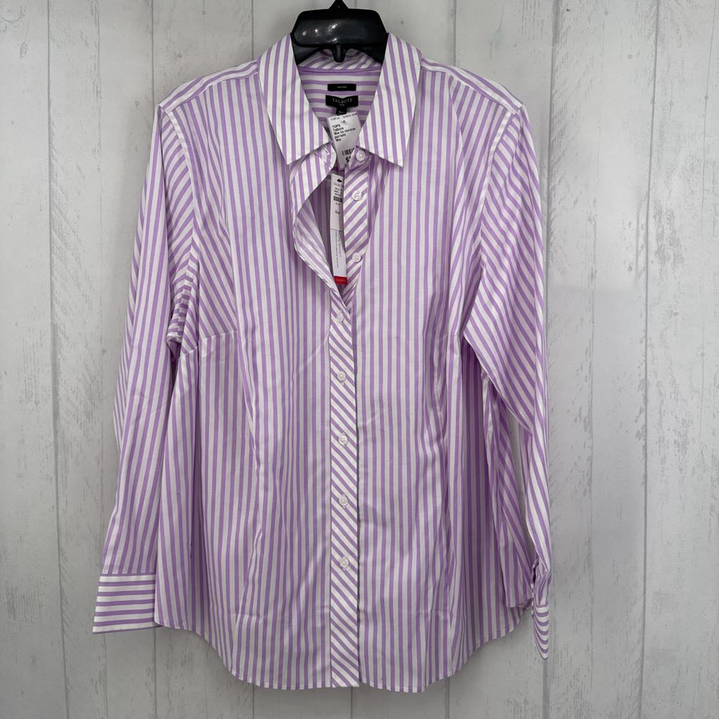 16w l/s non-iron stripe button shirt