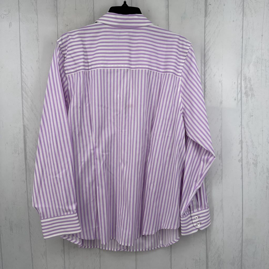 16w l/s non-iron stripe button shirt