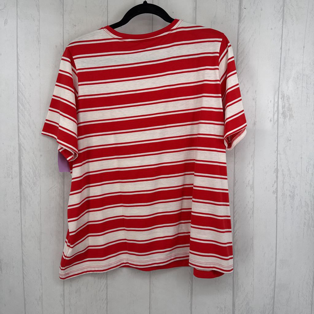1x s/s stripe top