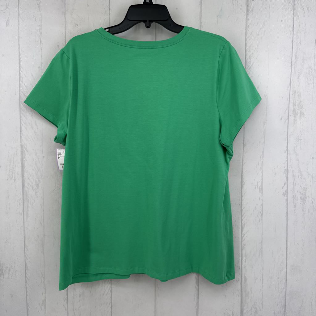 XL s/s v-neck top