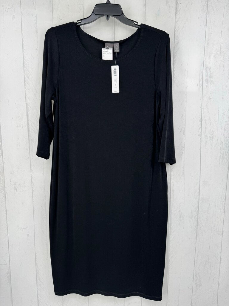 R99 XL elbow slv scoop neck dress