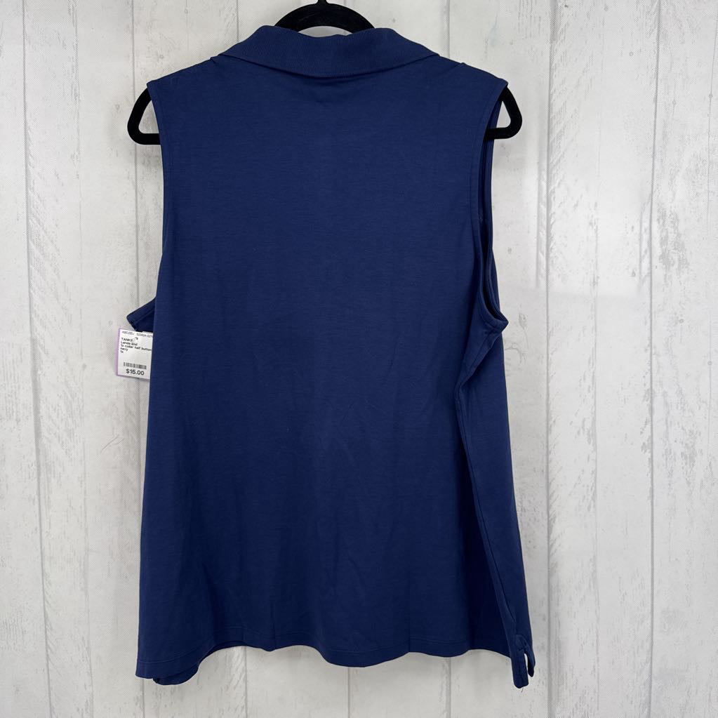 1x collar half button tank