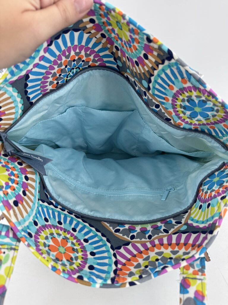 quilted medallion print shoulder bag