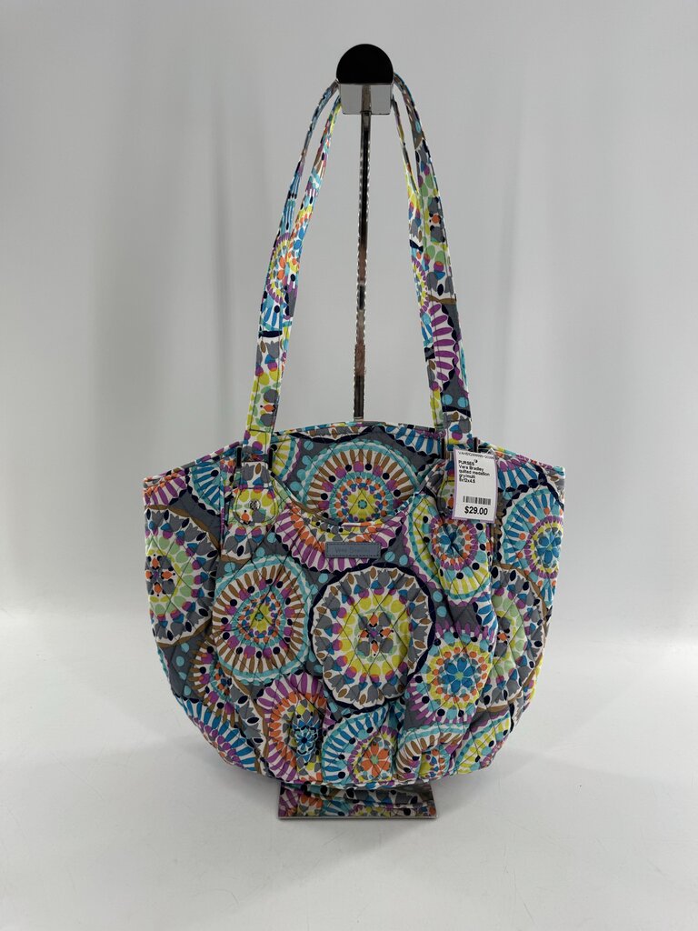 quilted medallion print shoulder bag