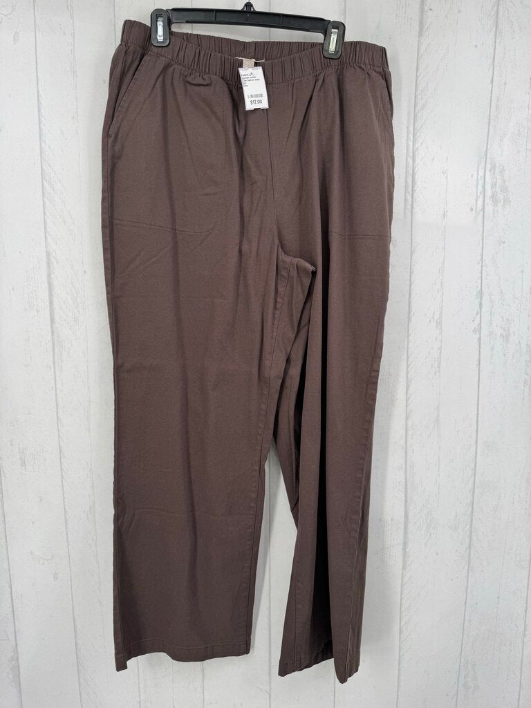 22w pull-on wide leg pant