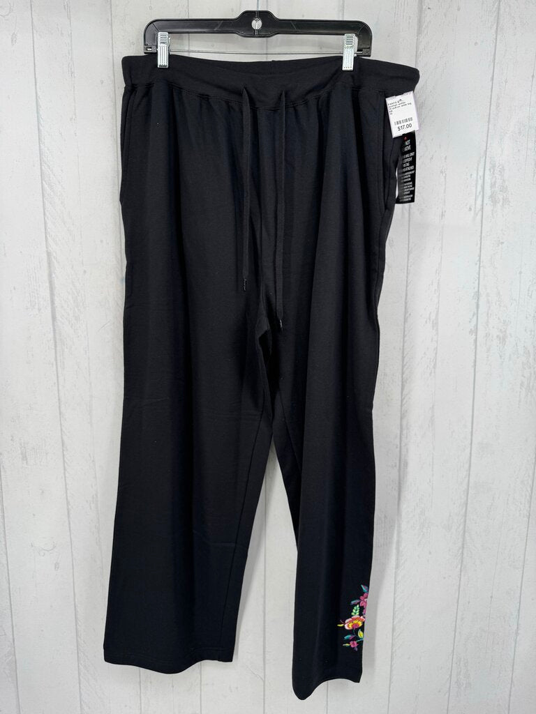 1X pull-on wide leg pant