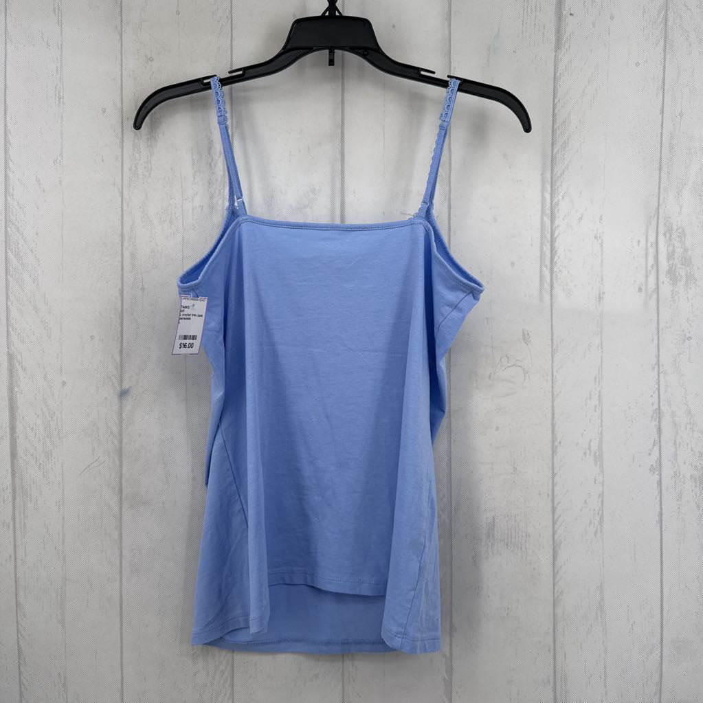 L crochet trim tank