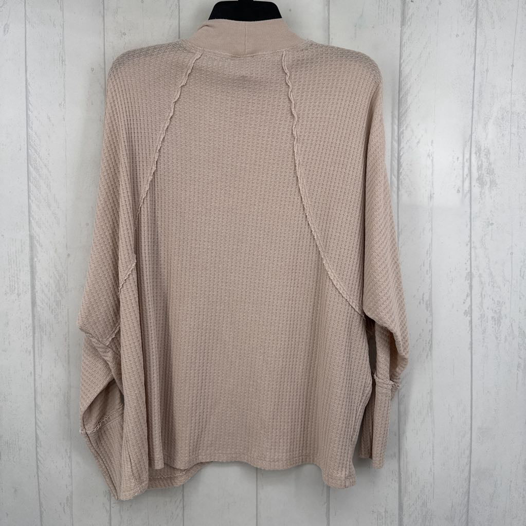 S/M waffle knit l/s tee