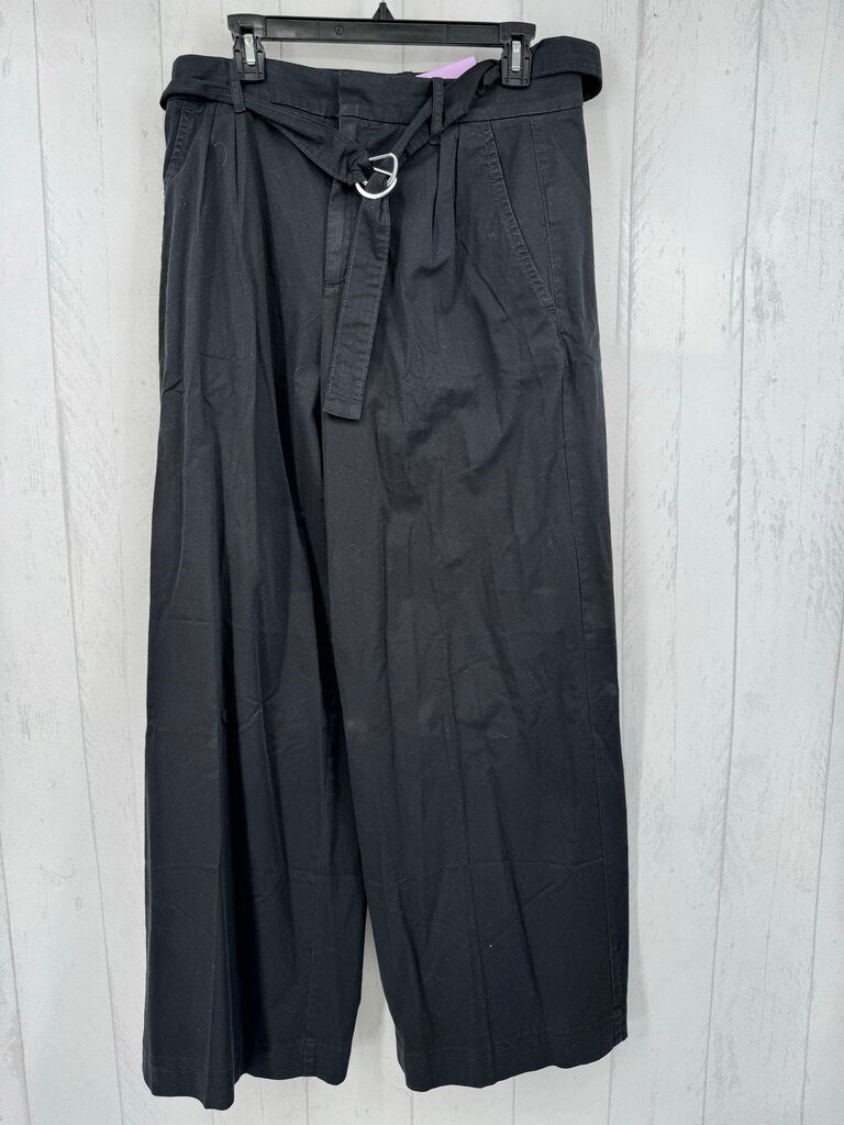 8 belted wide leg pant