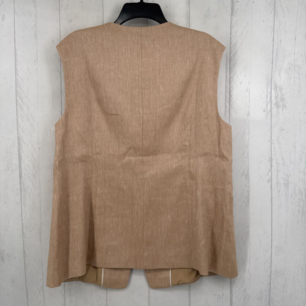 14 tweed button down vest