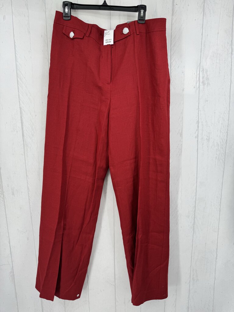 14 linen blend straight leg pant