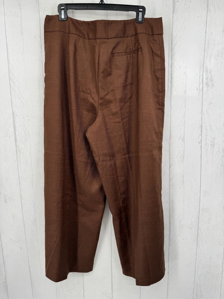14 linen blend straight leg pant
