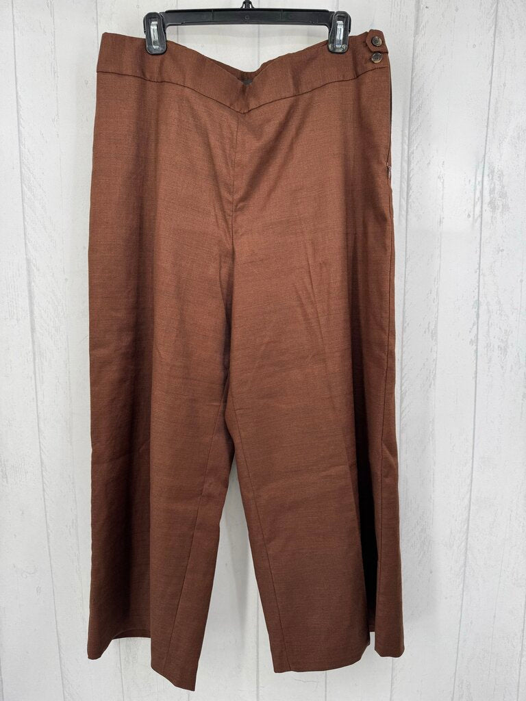 14 linen blend straight leg pant