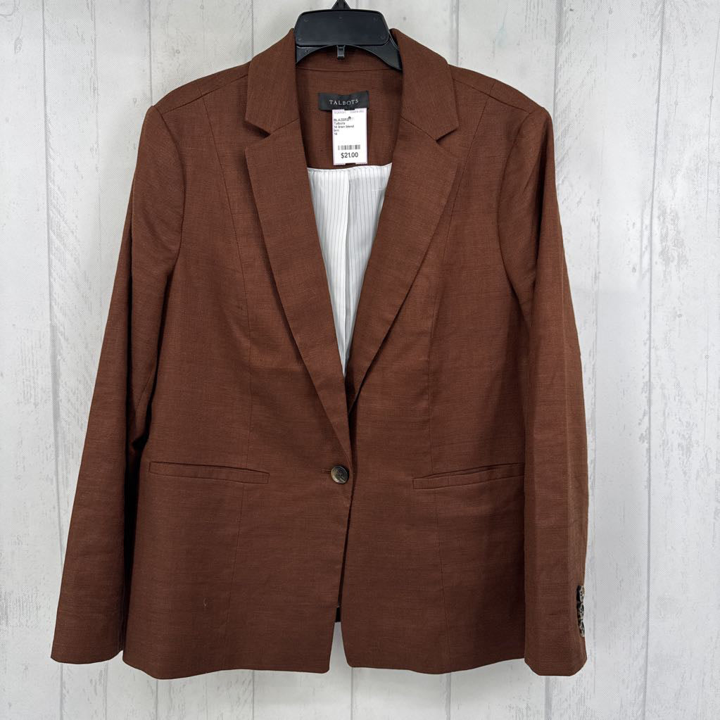 14 linen blend blazer