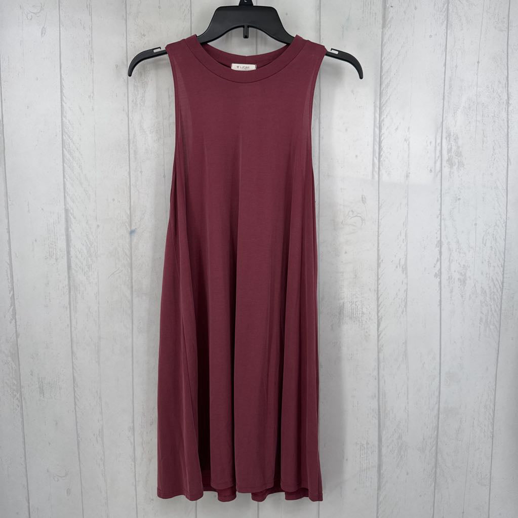 L crewneck slvls dress