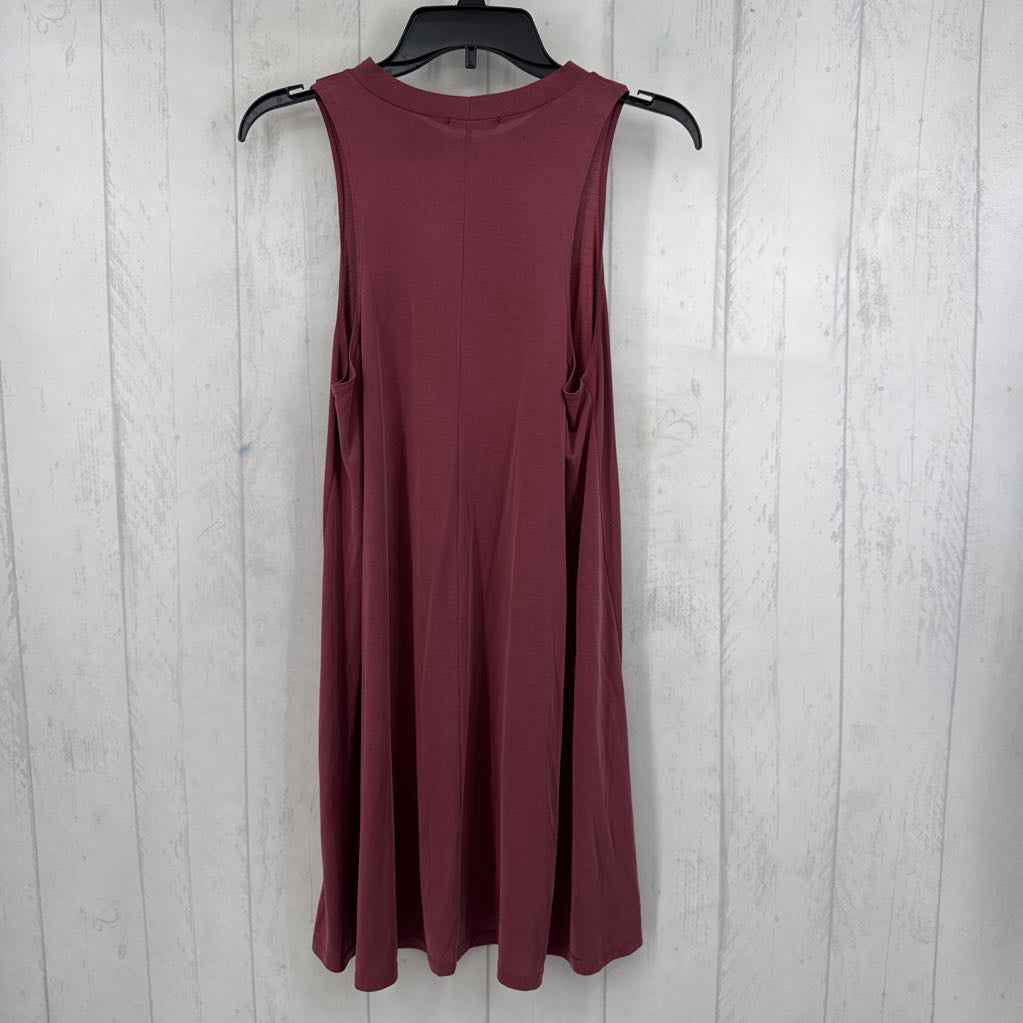 L crewneck slvls dress