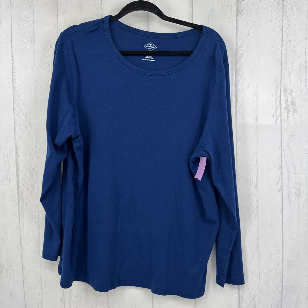 2X round neck l/s tee