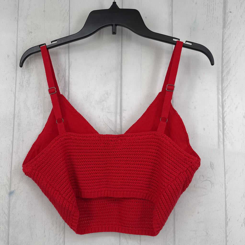 R35 L crochet crop tank