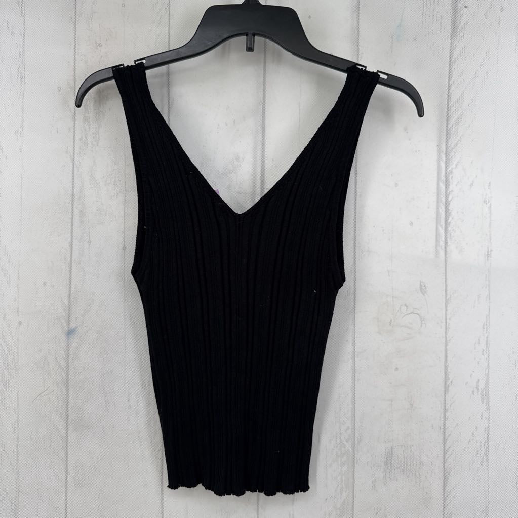 L ribbed v-neck tank