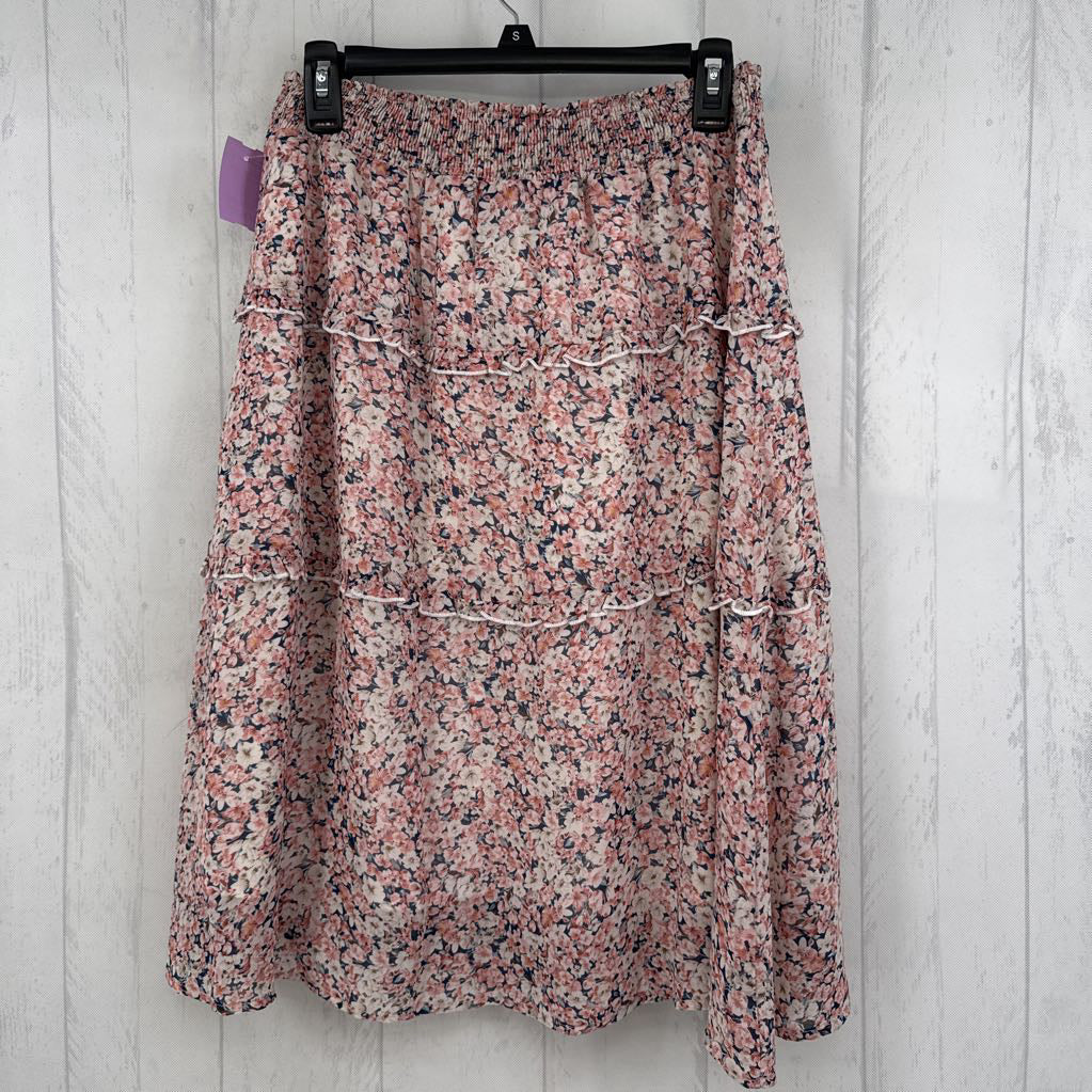 M flo print tiered skirt