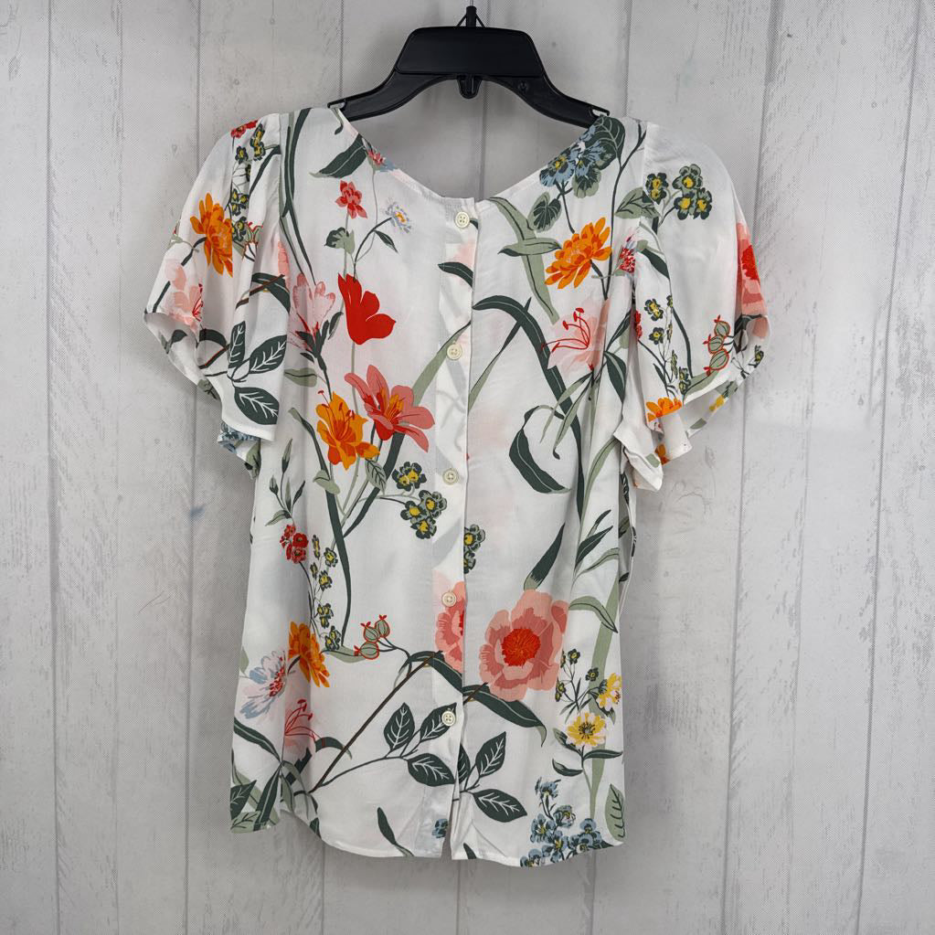 R54 M s/s flower print top