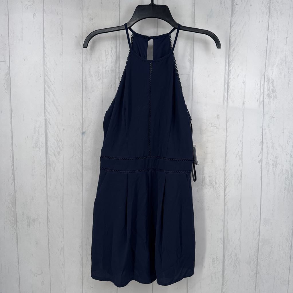 8 halter short romper
