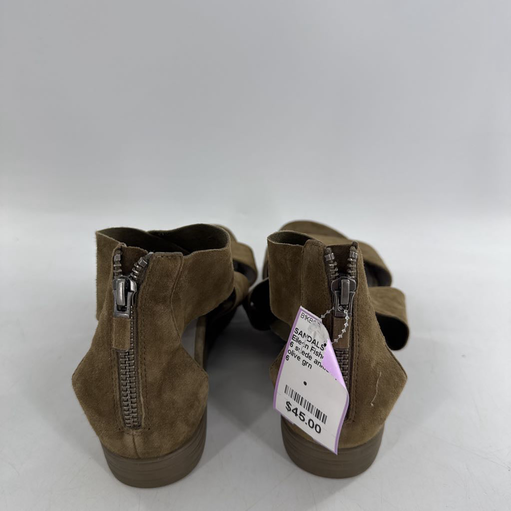 6 suede ankle zip platform sandal