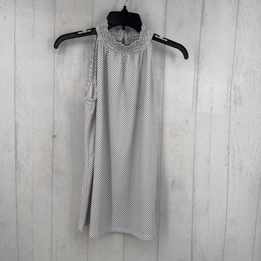 R69 M dot print mock neck tank